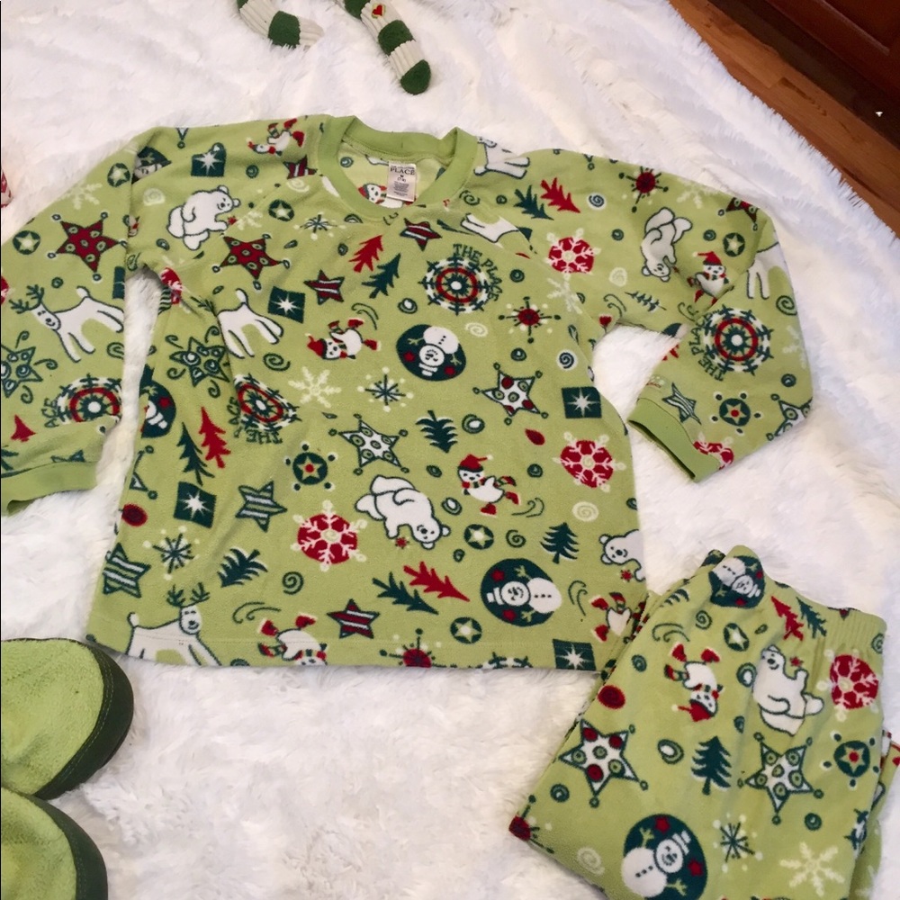 Kids Children’s Place fleece pajamas size 7/8 GUC